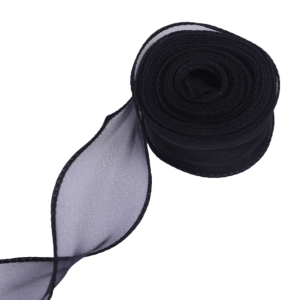 Organza Ribbon Black 4 CM 9 Meters
